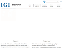 Tablet Screenshot of izaki-group.com